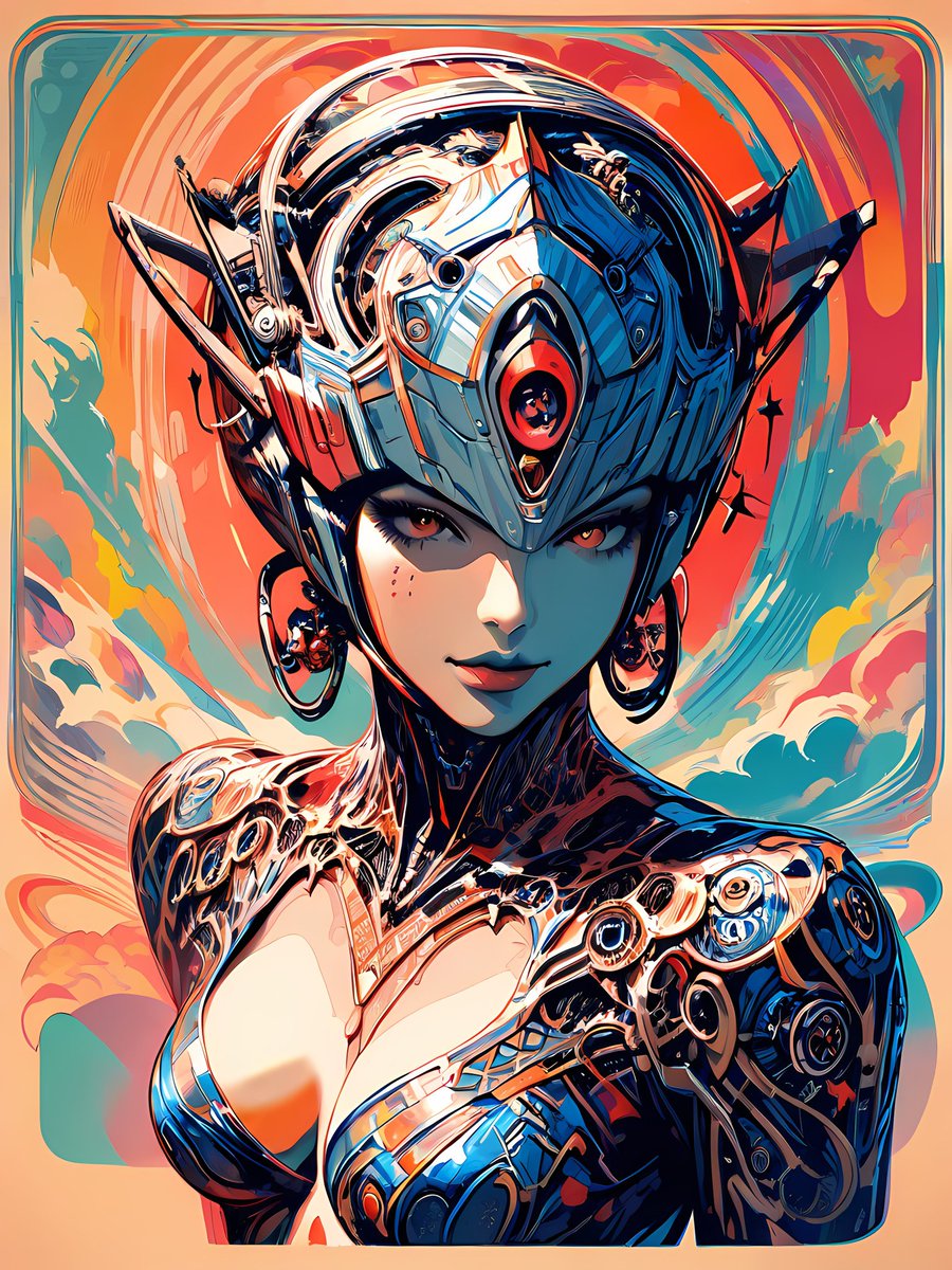 KnightPlaying's tweet image. こんばんは🌛
今日はこれで失礼します。おやすみなさい💤
Tonight's My Mechanical Girl Friend.
(タップして全画面でご覧ください)
#AIgirlfriend #AIイラスト美少女