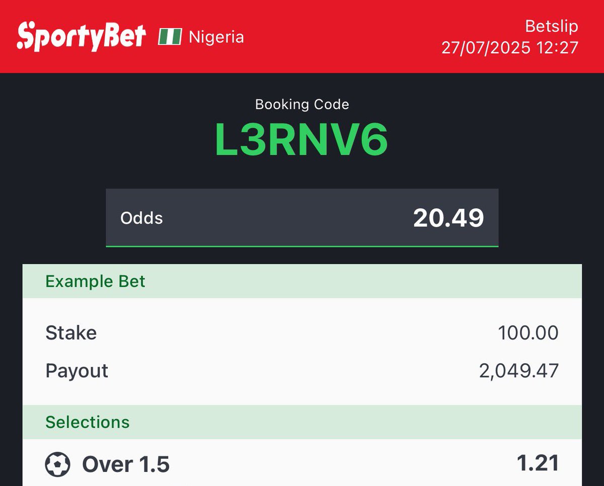DenaroFreeBets's tweet image. 134 odds T1CJ8P
20 odds L3RNV6