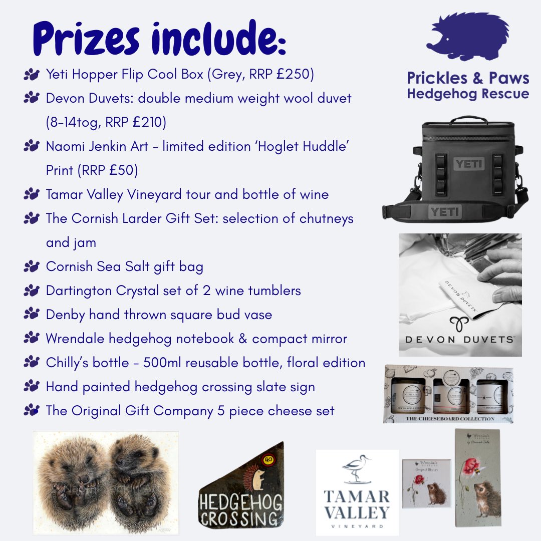 Prickles_Paws's tweet image. 🦔 Lucky Prickle Pick Annual Draw🦔
🎟️ Tickets just £2 – all proceeds help our hedgehogs 🐾❤️🩹
👉 Enter now: pricklesandpaws.org/shop
Please RT, tag a friend & help us spread the word! 🌿🦔
