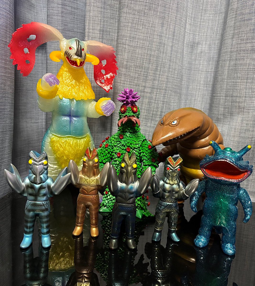 noppo98's tweet image. #WF2025S 戦利品
蓄光 ルナチクス!
3体目の バサラ!
けっこう大きい テレスドン!
泥じゃなくてラメまみれ カネゴン!
初代からJr.まで バルタン星人!