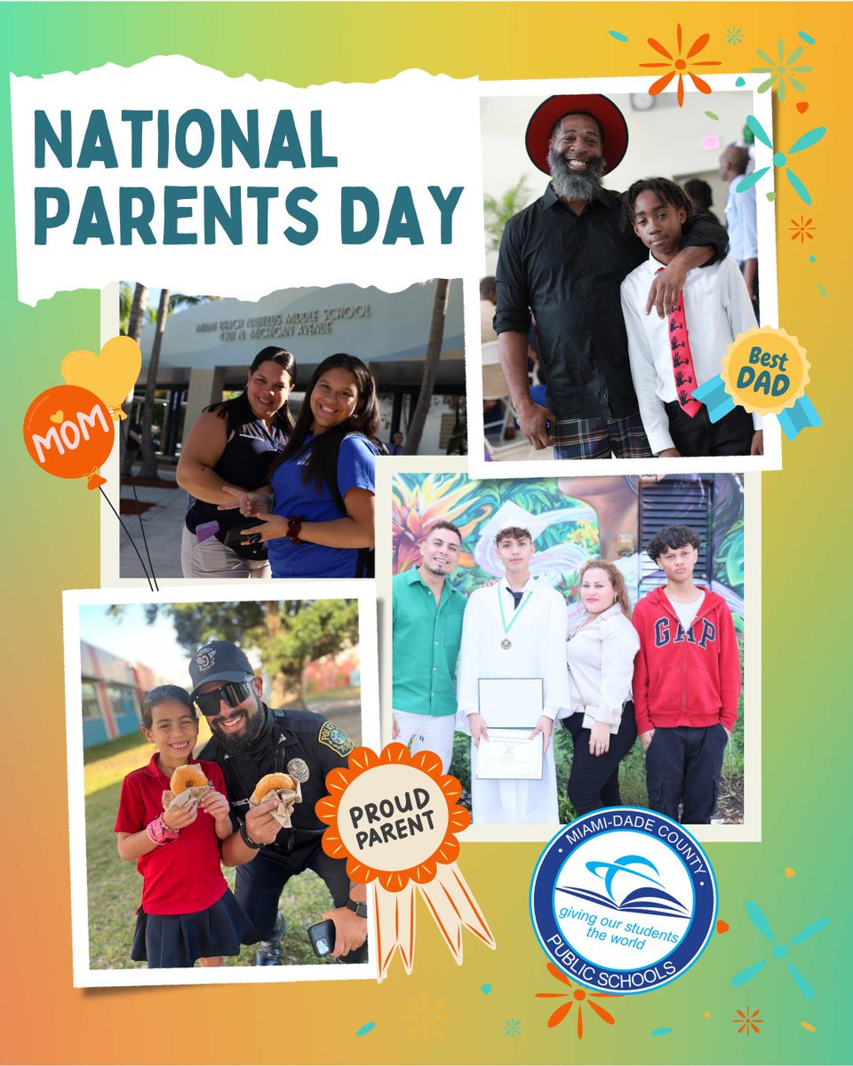 Behind every successful student is a supportive parent or caregiver. #NationalParentsDay honors the families who nurture, guide, and champion our students every step of the way. Thank you for being an essential part of the journey.