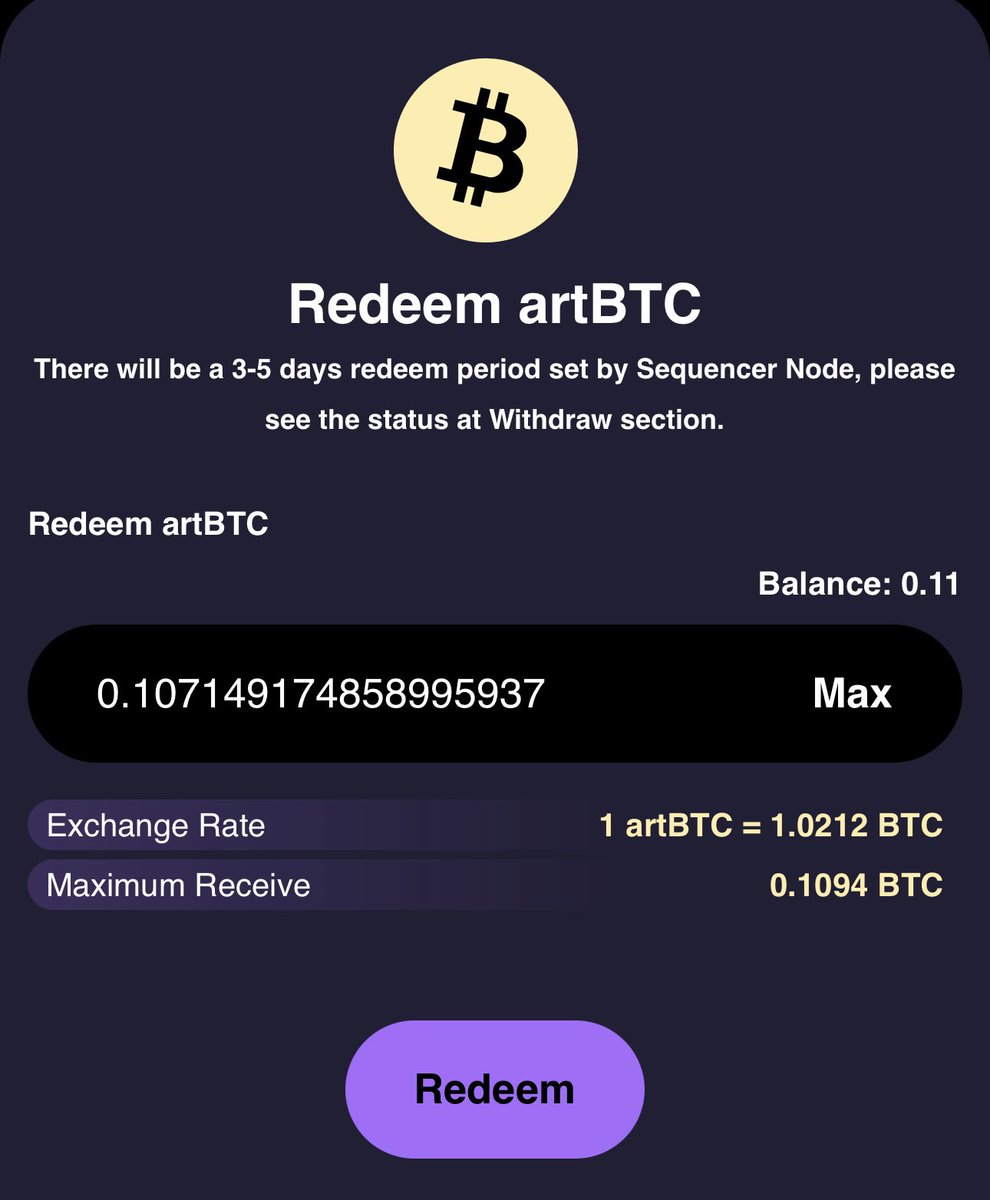 Tractodoteth's tweet image. ATTENTION GOATS of @GOATRollup
Just wanted to give yall an update on my $BTC yield for staking $BTC
Over the past 10 days I have earned .0003 $BTC ($35) on my $12,650 worth of BTC.
Annualized that would be $1,277 in BTC yield. (Plus WAYYYY more in $GOATED)
STOP LETTING YOUR…