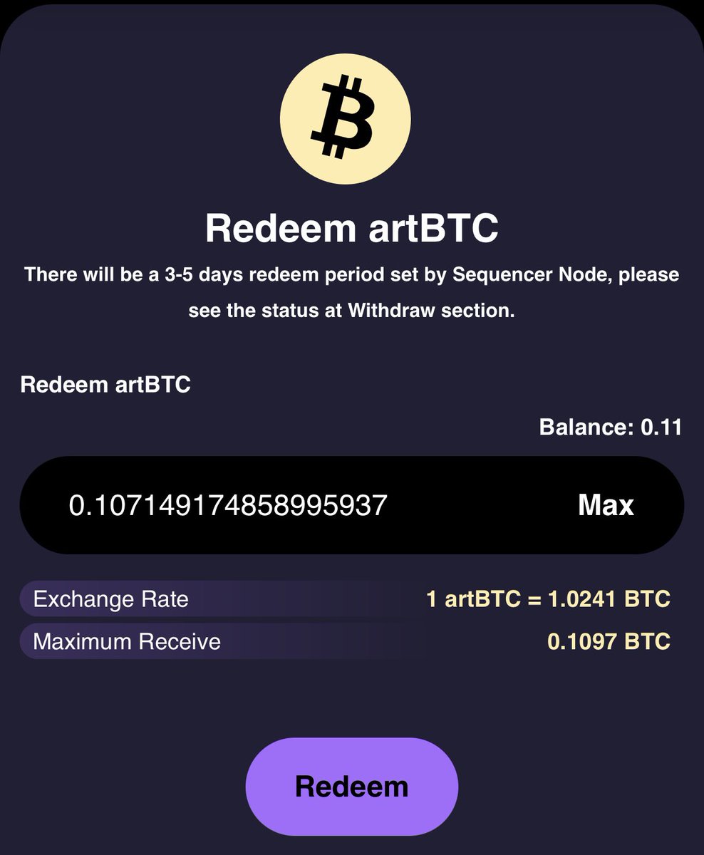 Tractodoteth's tweet image. ATTENTION GOATS of @GOATRollup
Just wanted to give yall an update on my $BTC yield for staking $BTC
Over the past 10 days I have earned .0003 $BTC ($35) on my $12,650 worth of BTC.
Annualized that would be $1,277 in BTC yield. (Plus WAYYYY more in $GOATED)
STOP LETTING YOUR…