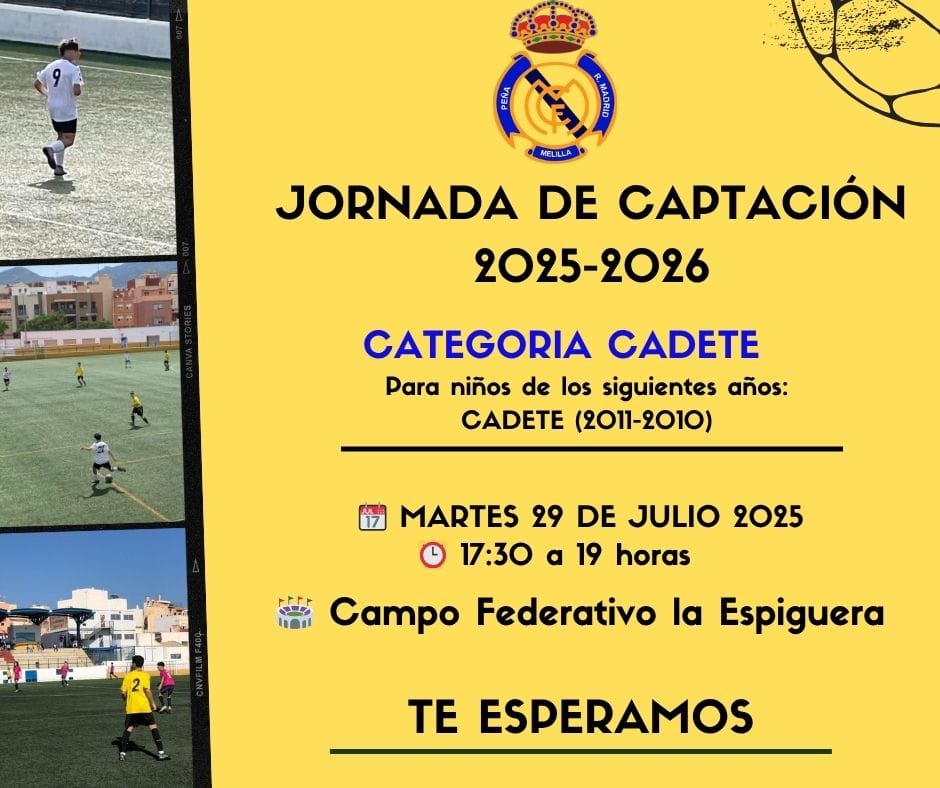 Melilla Ciudad del Deporte Peña Real Madrid tweet media