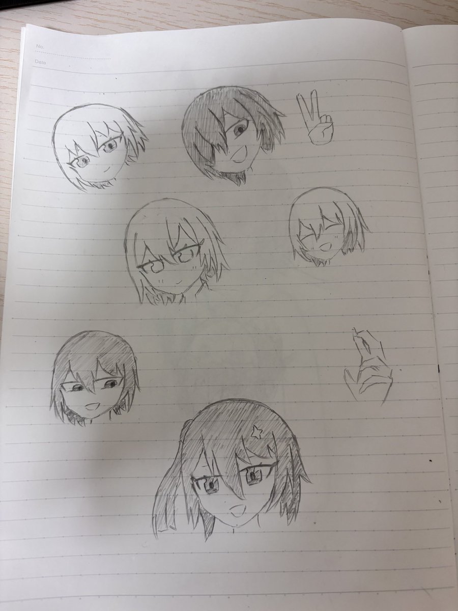 k_Ruka_01's tweet image. 暇すぎてめっちゃ描いてる
自キャラで遊んでる絵 笑→