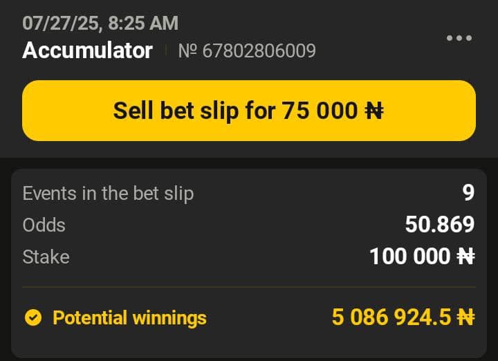 FORAREASONS_'s tweet image. IT TOOK ME 6 HOURS TO PICK THIS WELL ANALYZED GAMES MILLIONAIRES WILL BE MADE TODAY ON AFROPARI
51 ODDS💥CSEE3
5 ODDS 💥7AFE3
Register and Fund Your Account using the
tinyurl.com/yr27wyys
📲 Short app link:
tinyurl.com/2p66ctcz
Promo Code: BKM1
BOOKIES FOR A REASON 😋