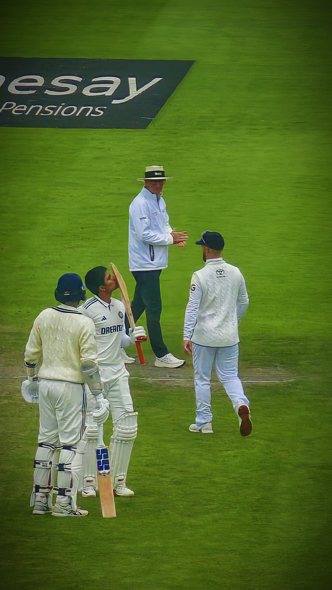 CricSubhayan's tweet image. Statement 100. A leader's 100. Batted @ShubmanGill. The war is not yet won though.