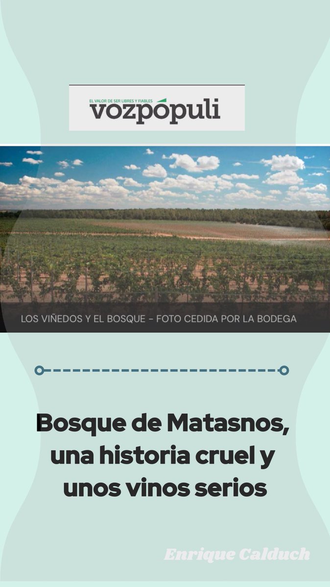 Bosque de Matasnos: sostenibilidad, altura y respeto por la naturaleza.
A casi 1.000 m, esta finca cuida el bosque y la fauna mientras crea vinos con historia única.
Más aquí:
👉 vozpopuli.com/gastropoli/bos…
#BosquedeMatasnos #VinoSostenible #VinoDeAltura