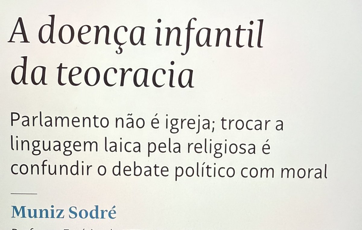 LenioStreck's tweet image. Uma manchete autoexplicativa! Quem suporta o “malafaismo” da política? Deus acima de tudo e dízimo em dia: e tudo livre de impostos! É o bolsoteocratismo (o bolso é autoexplicativo tb! Bolso não é simplesmente a parte da calça).