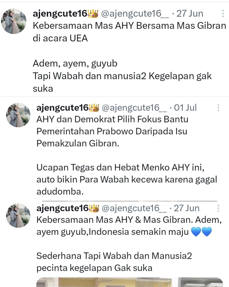 AnKiiim_'s tweet image. Ternyata @ajengcute16__ beraninya cuma sama Abah Anies dan pendukungnya, padahal Abah Anies diem² bae 🤣🤣
Giliran diolok dan difitnah oleh mulyono @jokowi, dia cuma berani cengar-cengir, nanya jg sambil ingah ingih 😆🤣
Ke Abah Anies Ke Mulyono
