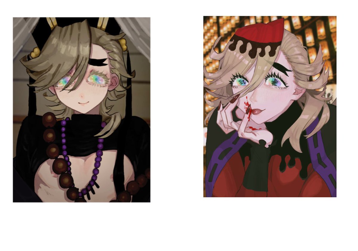 大学2年生くらいに描いたやつだけど幾つになっても同じような絵ばっか描いてんなコイツ 