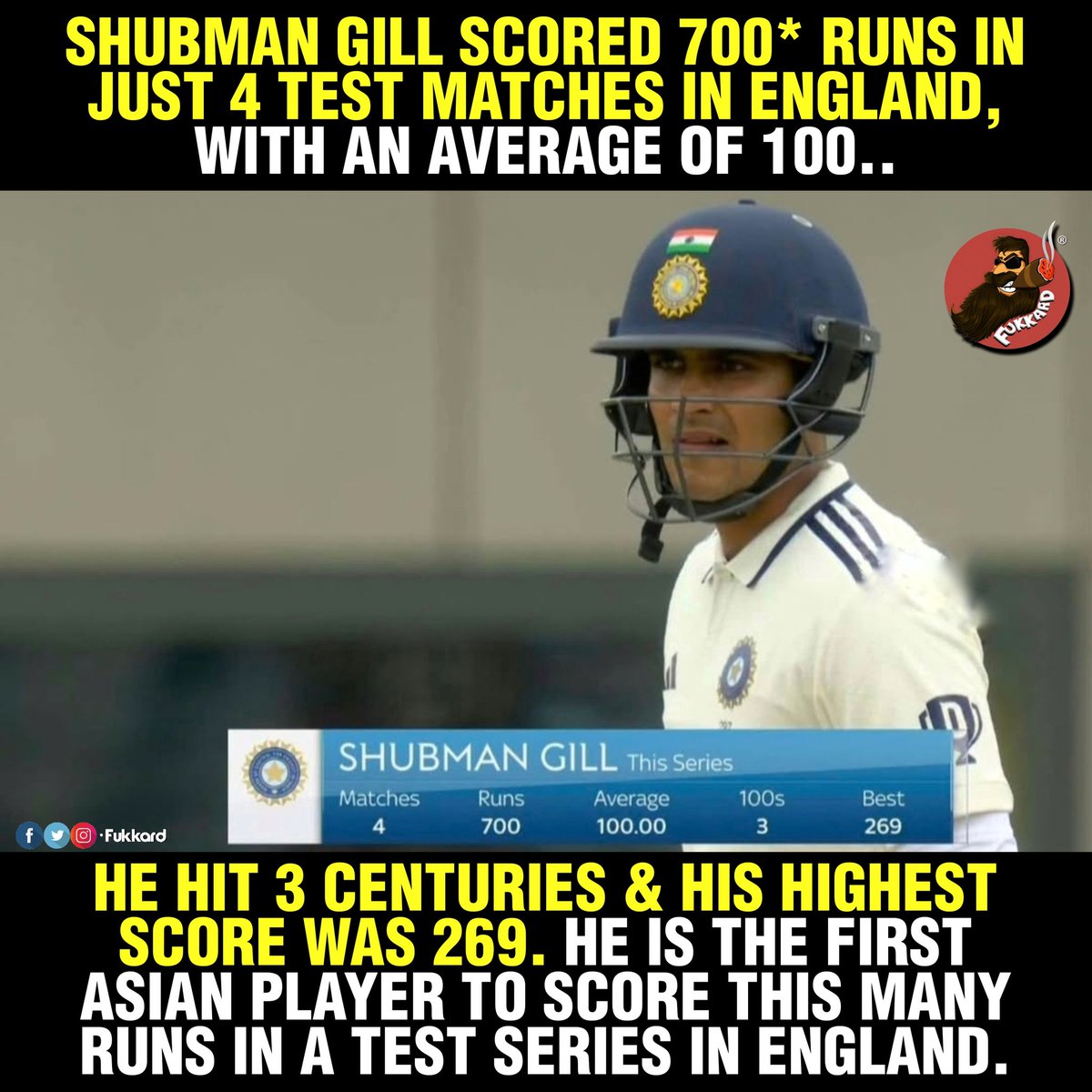 Fukkard's tweet image. Century for #ShubmanGill 🥵 101* (232) 12 fours.
#INDvsENG #INDvsENGTest