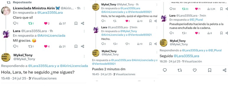 Lara3355Lara's tweet image. Buenos días a tod@s.
Estas cuentas:
@Mykel_Tony 
@tony_espp
@tony_kke
@Tomy_keke
pertenecen al mismo usuario, q sigue acosándome desde otras cuentas y criticando los hilos argentinos.
x.com/Tony_kke/statu…
Le bloquee pero no cesa. Tuviste buen ojo, Airin.
#NoEsNo