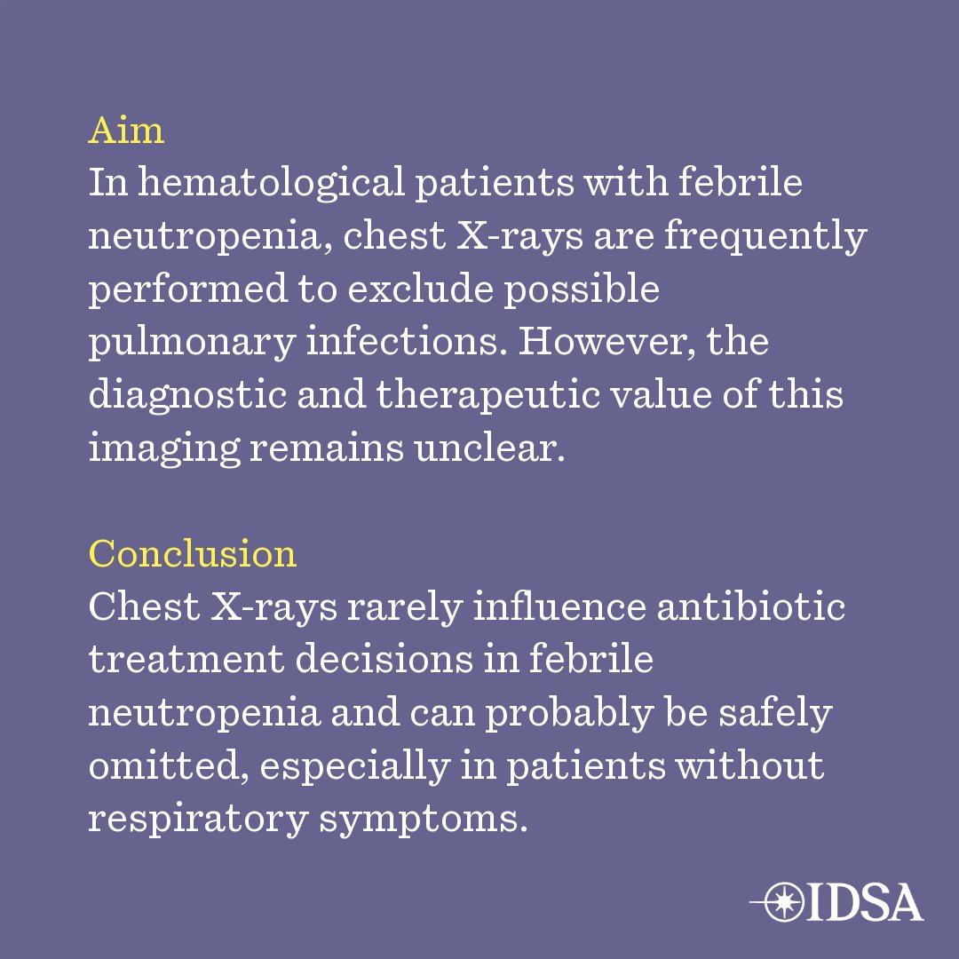 OFIDJournal's tweet image. Limited diagnostic and therapeutic value of chest X-rays in hematological patients with febrile neutropenia
โ
Just Accepted
๐ bit.ly/4o3cupJ