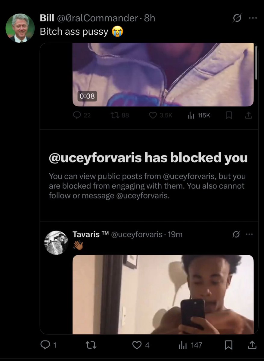 uceyforvaris's tweet image. Woke up to dis bs In my dm😭😭😭Bitch don’t get In my comments thinkin U can throw weird shit In em and not get blocked Corny ass nigga Dude posted dis like he doin something 😭