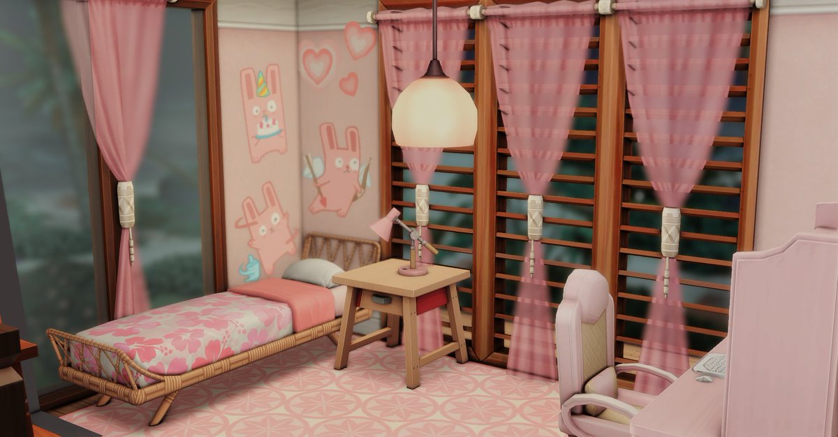 MariaRazzz's tweet image. Cutest bedroom ever! 🩷 #ShowUsYourSims #Sims4