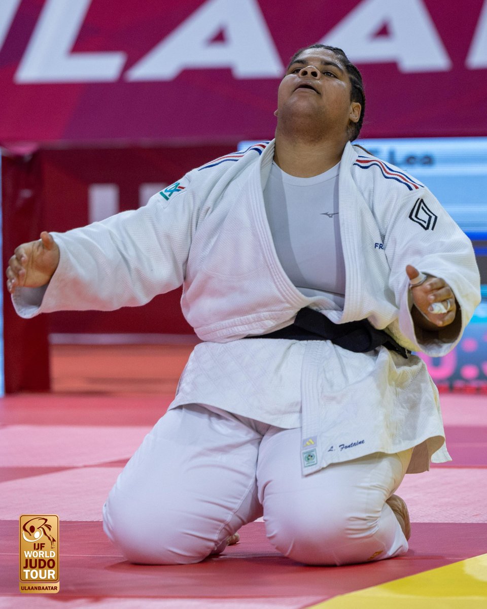 Judo's tweet image. A third Grand Slam gold for Léa Fontaine!🥇🇫🇷
Follow all the action on JudoTV.com 💻
#JudoUlaanbaatar #Mongolia #Ulaanbaatar #WJT #Judo #IJF #Sport #RoadToLA2028