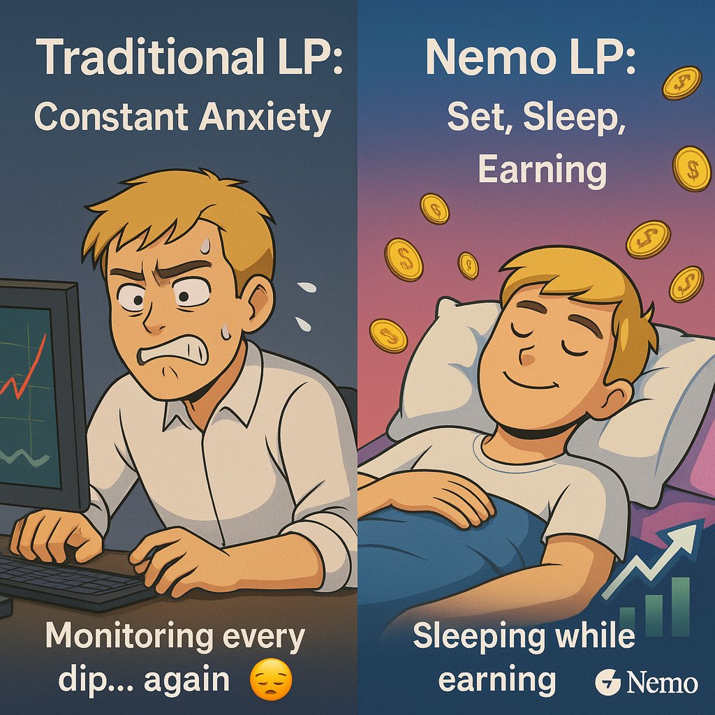 Artomon99's tweet image. One traps you in impermanent loss...
The other gives you full control, full transparency, and farming XP 🎮✨

Which side are you on?

#NemoProtocol #DeFi #YieldFarming #LPBattle
@nemoprotocol
