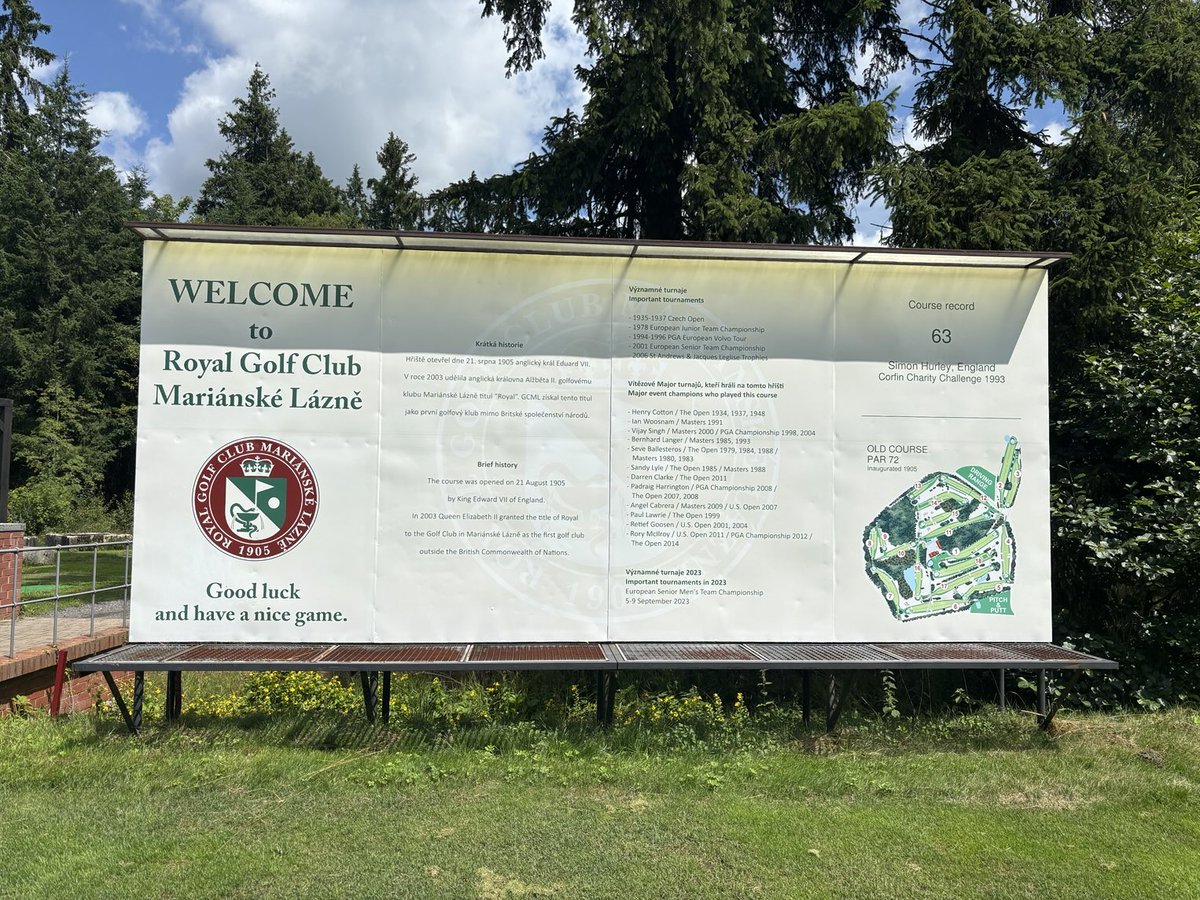 Colin_R_Martin's tweet image. Royal Marianske Lazne Golf Club, opened by King Edward VII. 🇬🇧Marianske Lazne, Czech Republic 🇨🇿👍👍👍