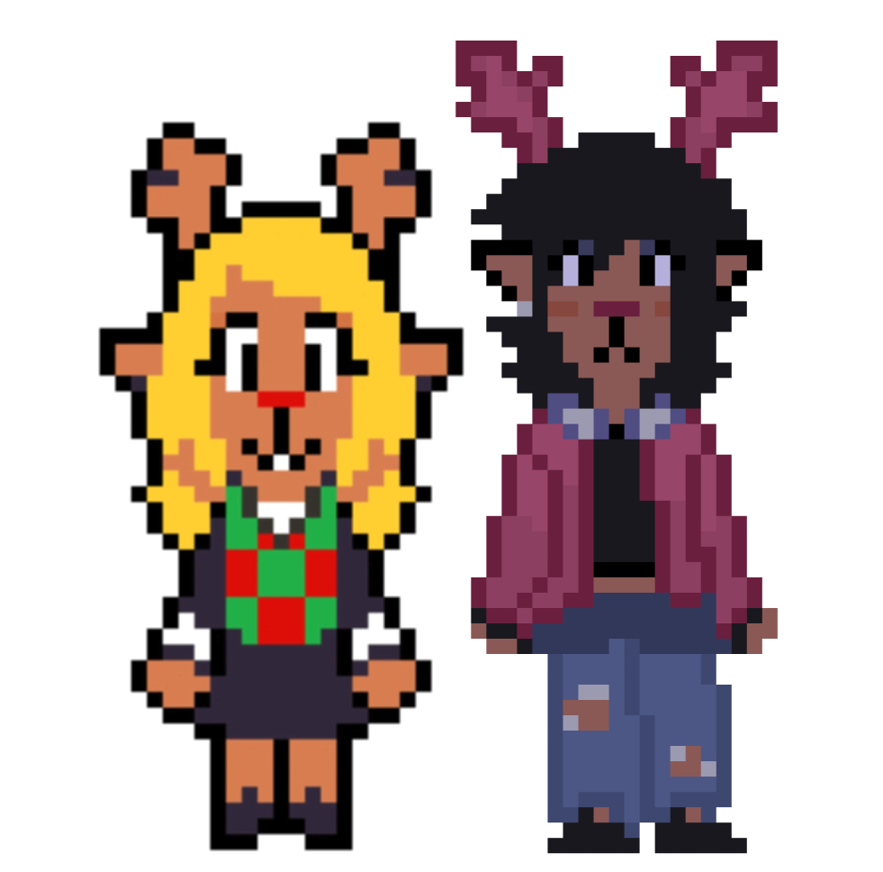 basilmscfuyulvr's tweet image. idk how to sprite but this is my dess sprite!!!!! yayyyy I feel like it’s not elongated enough tho #DELTARUNE