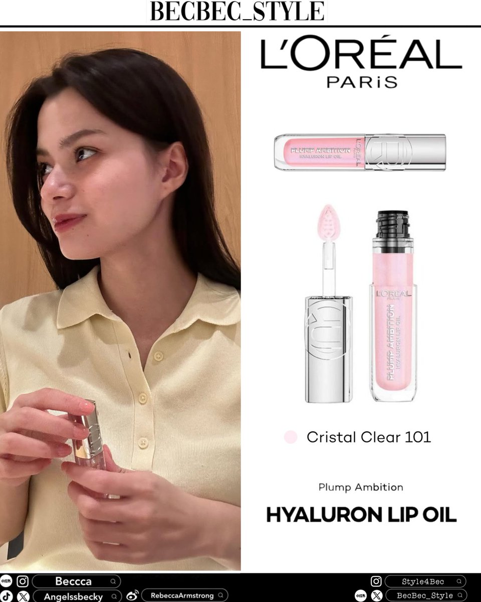 BecBec_Style's tweet image. 20250727 Ⓒ @AngelssBecky post
.
💄: @LOrealParisTH
.
#PlumpAmbitionTH #LOrealParisTHxBecky
#Beckysangels