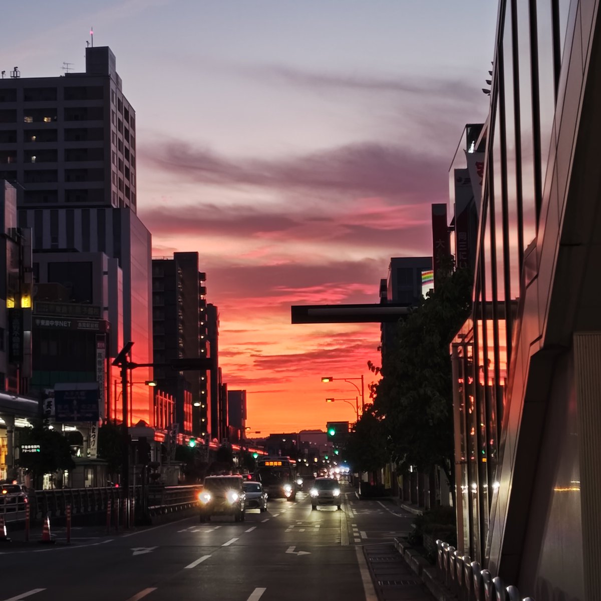 maaheemahee's tweet image. 今日の夕焼け！狂った太陽🌇 #夕焼け #狂った太陽 #イマソラ