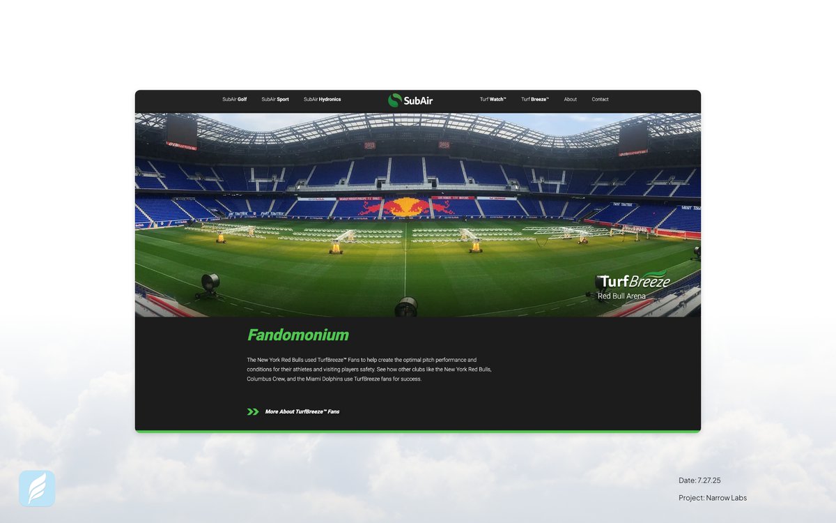 MattClark220's tweet image. Lots of dramatic images on this @webflow project for SubAir Systems. Looking forward to launching the @Lite_Studio_ team&apos;s latest project soon!