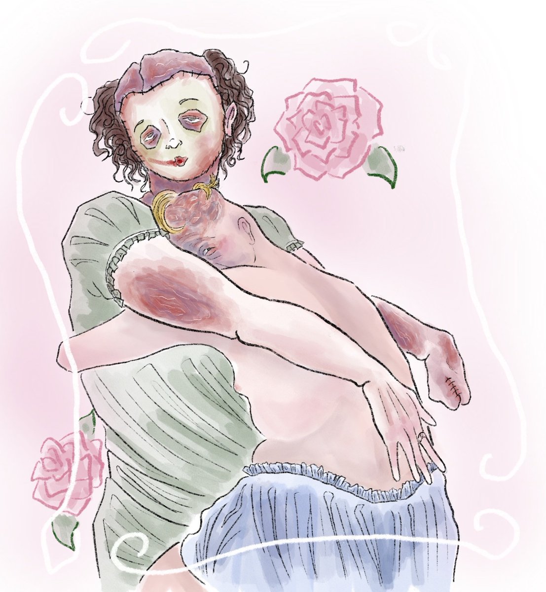 azulinxxx's tweet image. Mommy&apos;s love 🪿🍼🦷🤍

#outlasttrials #francobarbi
#mothergooseberry