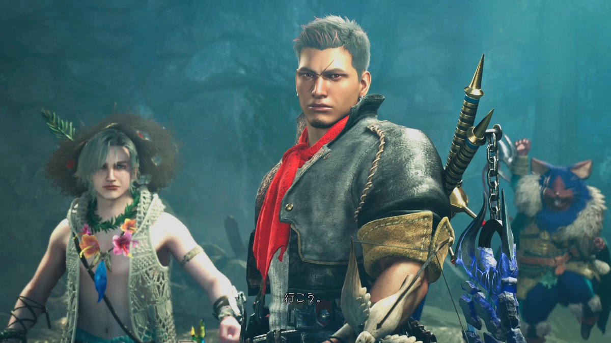ryu_drago_ff14's tweet image. 全ての元凶さんちっすちっす⚡️🐊⚡️
ハンターさんここのカットイケメンすぎる
そしてエリック君いいヤツじゃん即採用確定
#MHWilds
