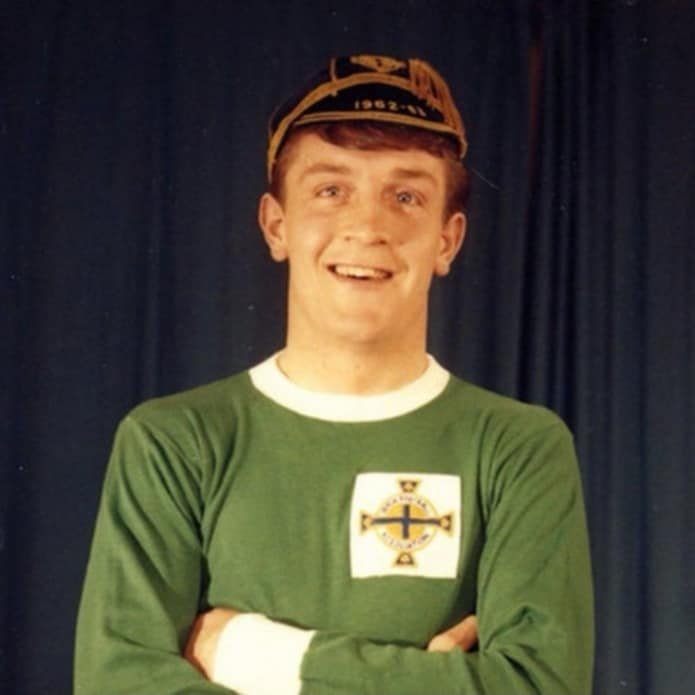NorthernIreland's tweet image. We’re saddened to learn of the passing of former Northern Ireland striker Willie Irvine.

He scored 8 times for us - including memorable goals at Wembley against England and in Bilbao against Spain.

Our thoughts are with his family and friends 💚🤍