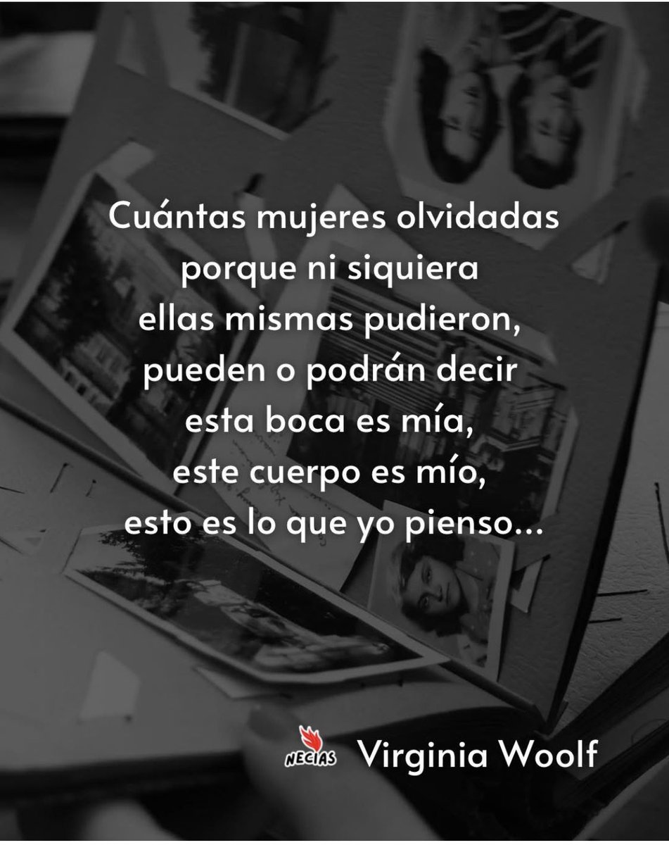A Chloe le gustaba Olivia, y que inmenso cambio, me produjo aquello.
Virginia Woolf 😘❤️