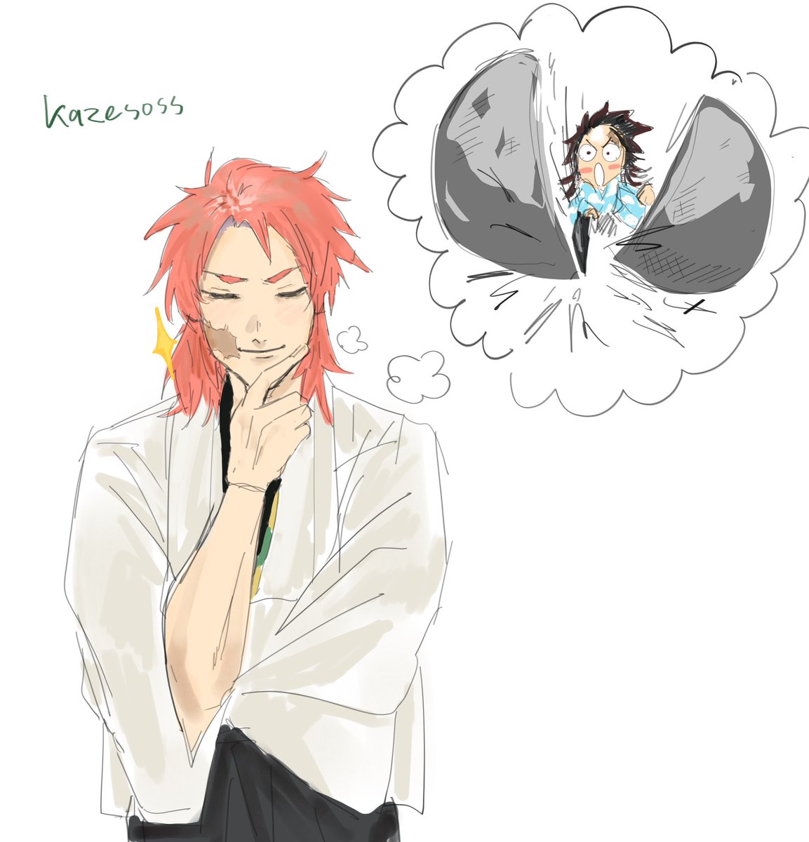 Kazesoss's tweet image. Sabito’s high expectations