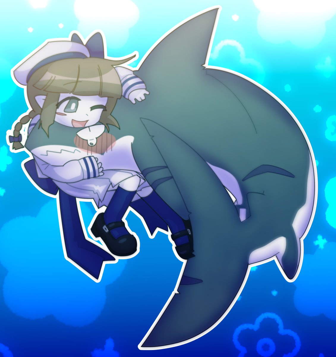 wada_hara's tweet image. comfort your shark ^^