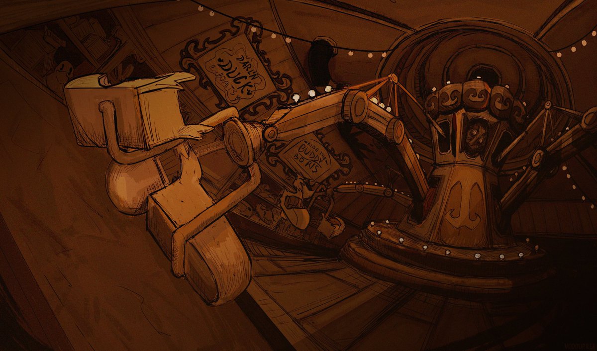 #BATIM #bendy
Old art but I don't remember posting it here so I'll do it while I draw something new :Т