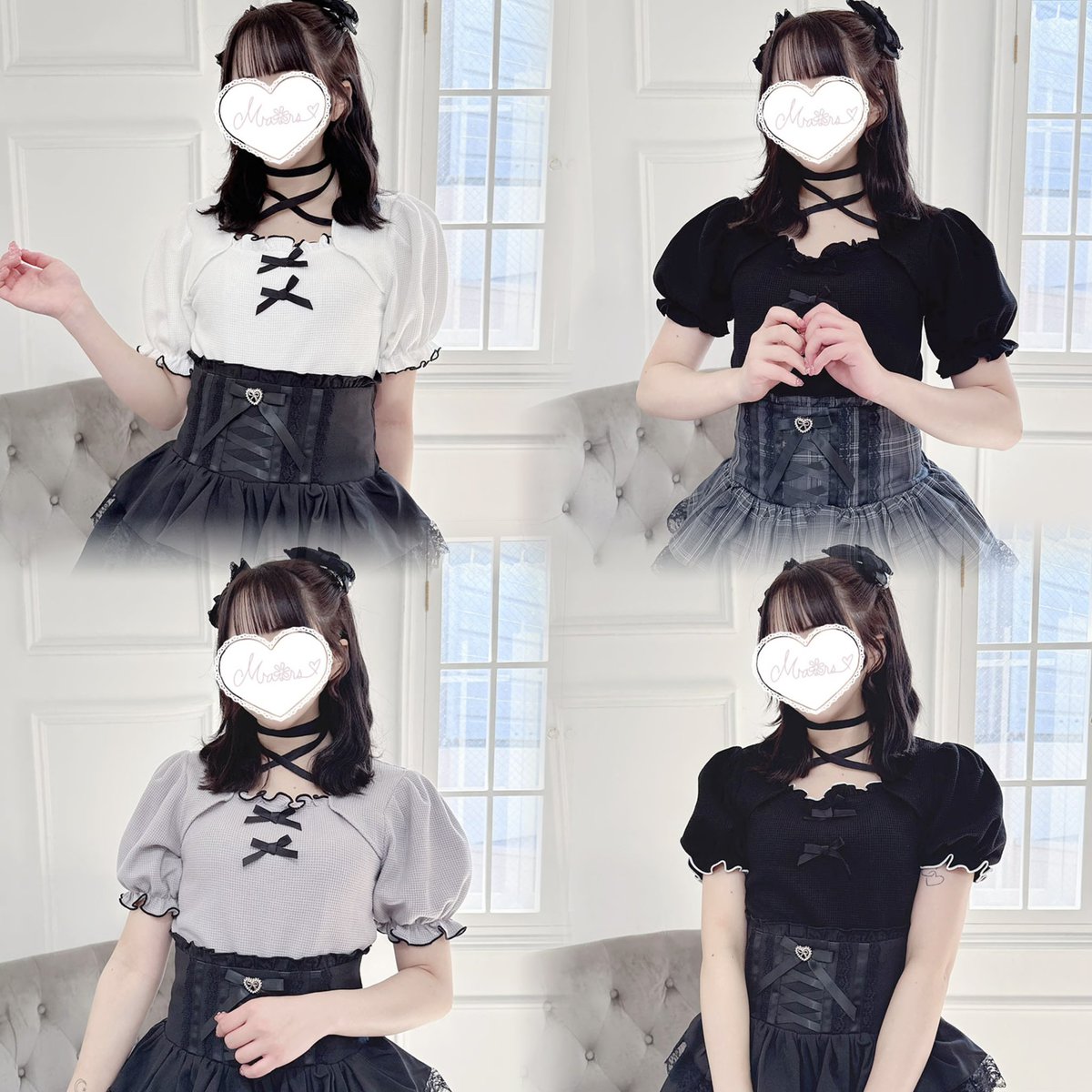 mars_amoebamars's tweet image. \甘くて強い今っぽ𝑇𝑜𝑝𝑠 入荷中🎀🖤/
.
どのカラーが好き❔🥄🤍
着てたら絶対に褒められるカットソー🐈⬛🎀
首元のクロスリボン× 胸元のサテンリボンがあざとかわいい...🖤
パフスリーブで着痩せ効果も◎ワッフル生地で大人可愛さもプラス🖤
絶対チェックしてね🖤
.
🛒 lilimpark.jp/shopdetail/000…