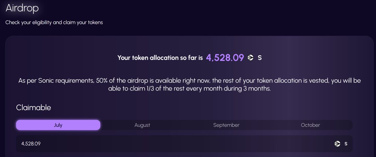 gladiatorsats's tweet image. 2nd airdrop from Sonic even better than the first.
Thanks guys... I guess the foundation really appreciated my LP deposits and spectra YT&apos;s for the couple of days...

Will be swapping my $S to buy more $ETH