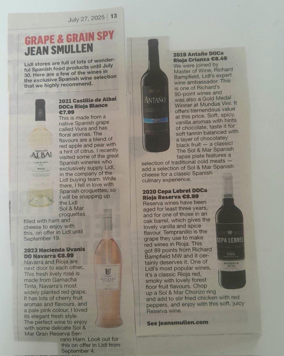 🇪🇸Spanish week in <a href="/lidl_ireland/">Lidl Ireland</a> lots of gr8 food &amp; 🍷offers, look out for these wines!