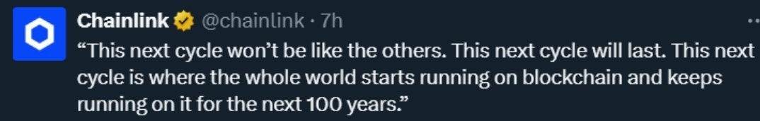 bob4punk's tweet image. $Link Now that we know Tom is a Link marine...it makes this Post much crazier 👀....
And if it hasn’t clicked yet… this isn’t your typical hype cycle(muh 4 year cycle) It’s a structural repricing underway. the market is about to enter its price discovery arc for finding the…