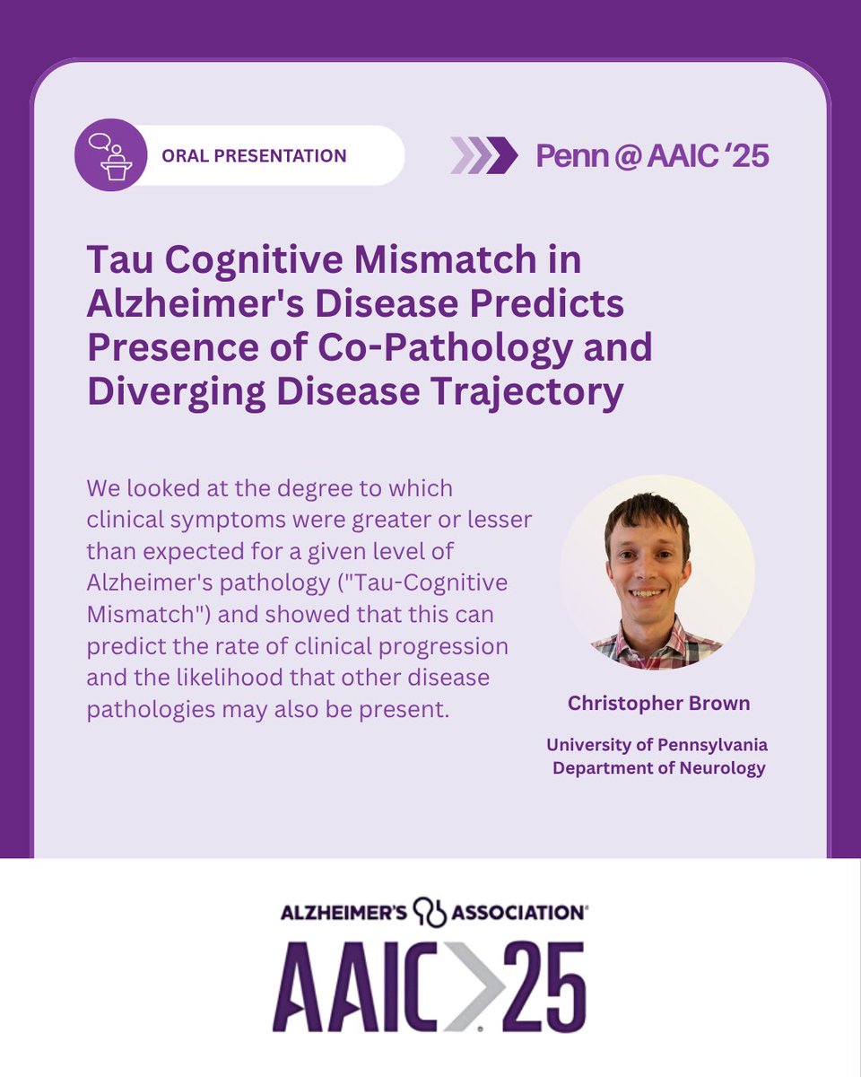 PennFTDCenter's tweet image. The Alzheimer's Association International Conference has officially kicked off! Penn staff are attending and presenting their latest findings with posters and presentations throughout the week! #AAIC25 #PennatAAIC25