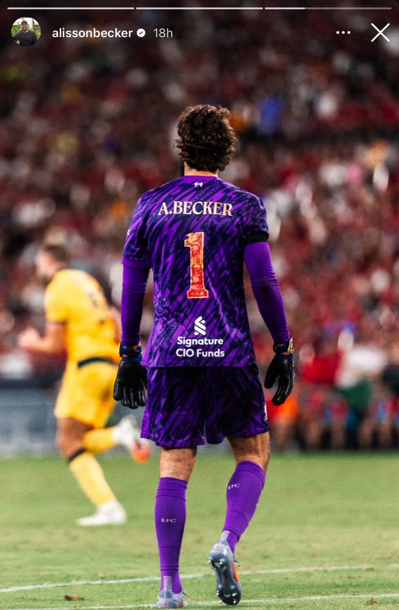 ScouseRed0151's tweet image. Alisson Becker on Instagram 📸🇧🇷