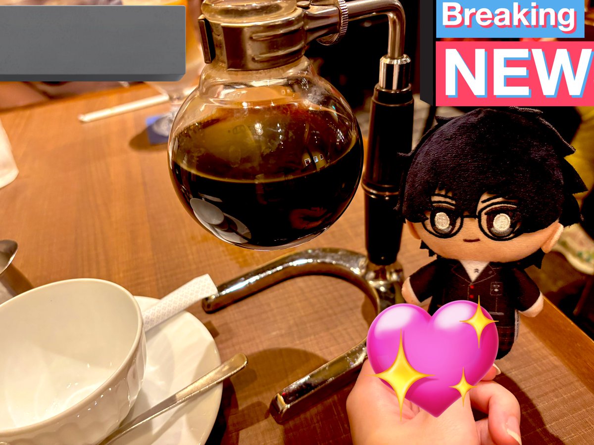 toono_p's tweet image. 🥞と☕️だよ　ぬいしゅあ