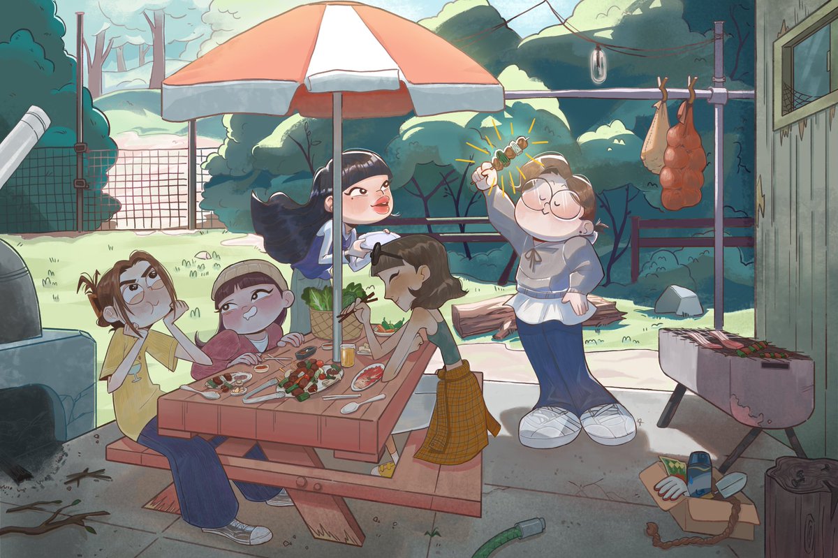 Dageom__'s tweet image. #visualdevelopment
#visdev 

Healing Camp party 🏕
