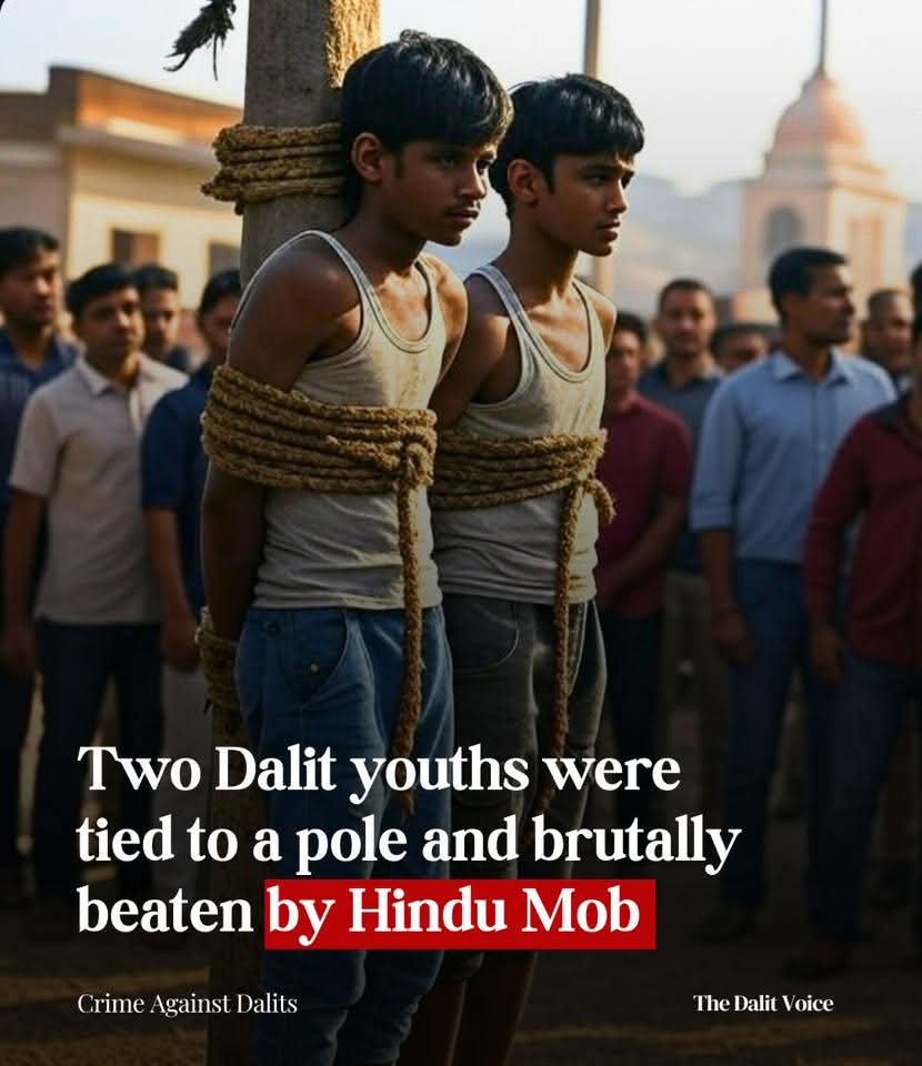 mediacellsp's tweet image. कावड़ यात्रा देख रहे दो दलित युवकों को खंभे से बांधकर भाजपाइयों ने पीटा, सिर्फ इसलिए कि वह दलित थे?

यूपी में लगातार भाजपाइयों द्वारा दलितों पिछड़ों पर अत्याचार जारी है, लगातार दलितों पिछड़ों का अपमान शोषण और उनके साथ जघन्य अपराध की घटनाएं हो रही है और इस सब आपराधिक घटनाओं एवं…