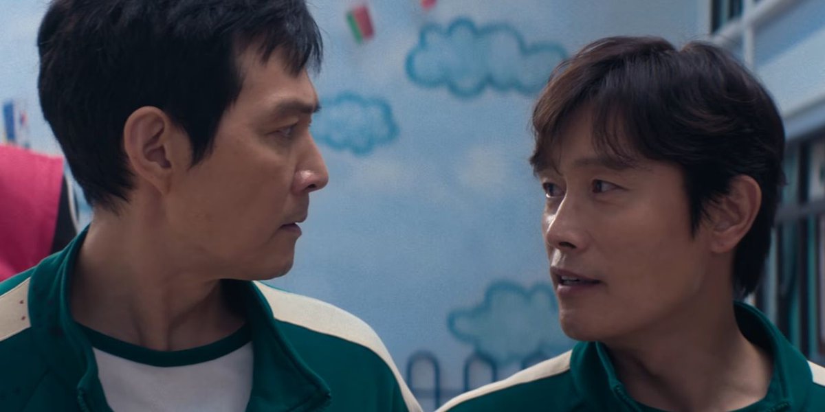 GodlsComing's tweet image. I need to see Inhun posts. They should've kissed and just made up, Squidgame didn't need to end the way it did.
They really should've just held hands and went on a nice romantic candlelit date.
They're so cute together that it makes me want to be physically violent.