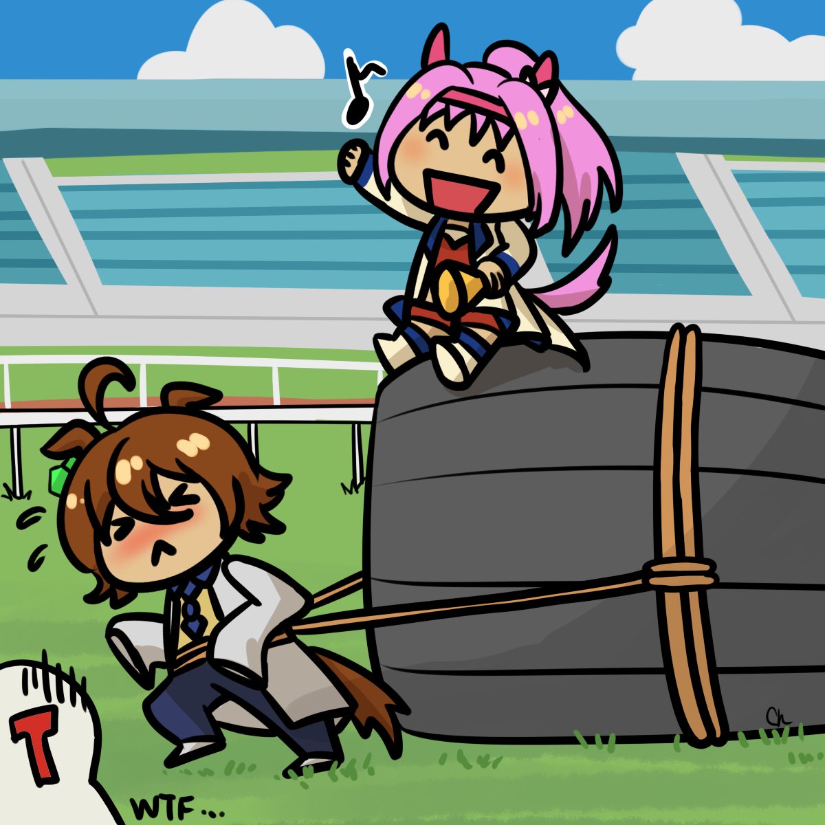 ChocoMarimooo's tweet image. Thanks Urara!! Tachyon will do her best 😂
