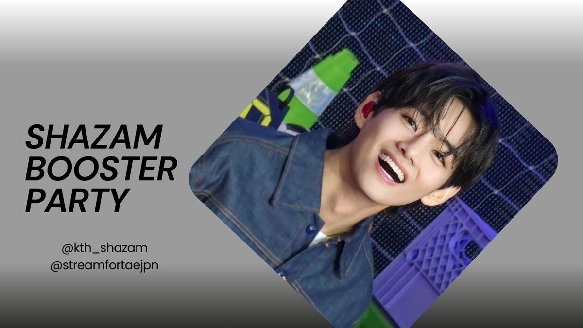 Kth_Shazam's tweet image. Let's start our today's SHAZAM BOOSTER PARTY with Japanese TaeCrew.
🎯80 shazaming ss
📌Songs: Winter Ahead+ FRI(END)S+ Layover.
Please participate @streamfortaejpn & team.
BORAHAE TAEHYUNG
#SHAZAMFORV