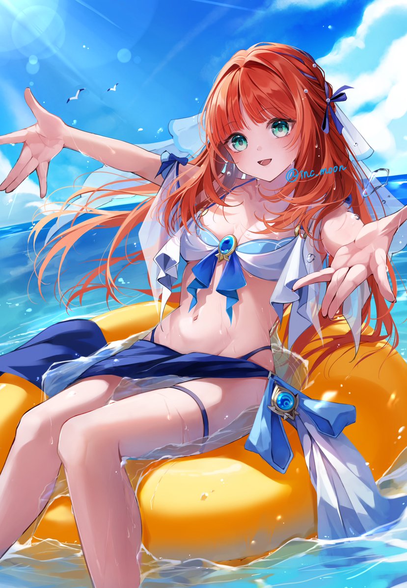 inc_moon's tweet image. 水着のニィロウちゃん
#GenshinImpact #Nilou #原神