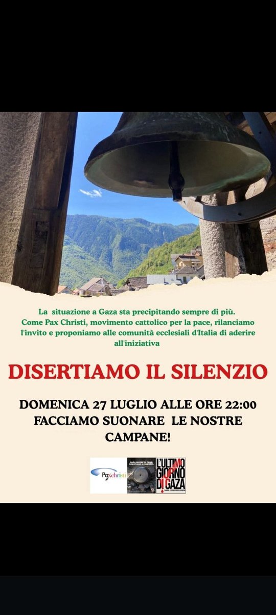 AngeloSab82's tweet image. Giriamo l'iniziativa per Gaza!
Il silenzio è sempre complice.
#27luglio2025