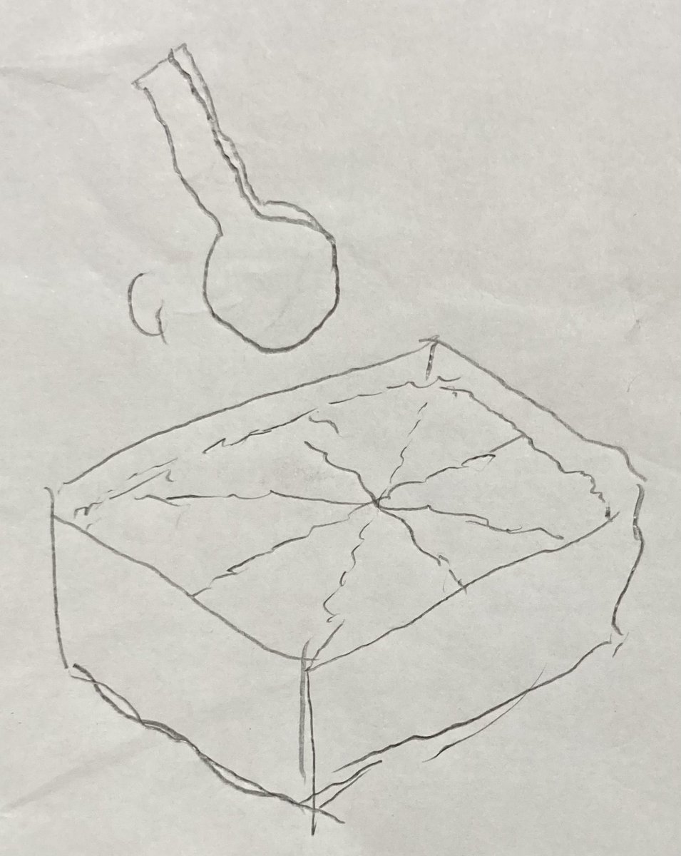_Kazami__'s tweet image. 炊き上がったばかりのご飯を混ぜるために一番手っ取り早い切れ目を入れている時、「米」って漢字の由来はもしかしてこれ！？とピーンときて、調べてみたら全く違った