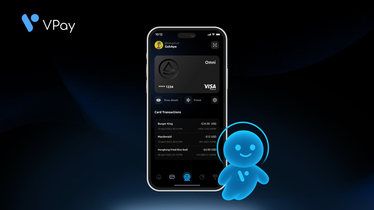VPAY_Global's tweet image. Gday on Day 5! ☀️
What's the first thing you're buying with your $VPay card?
There's only one correct answer.